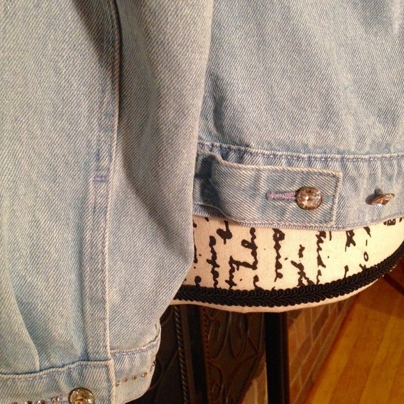 ❤️Christine  Alexander Swarovski  Denim Jacket - Picture 7 of 8